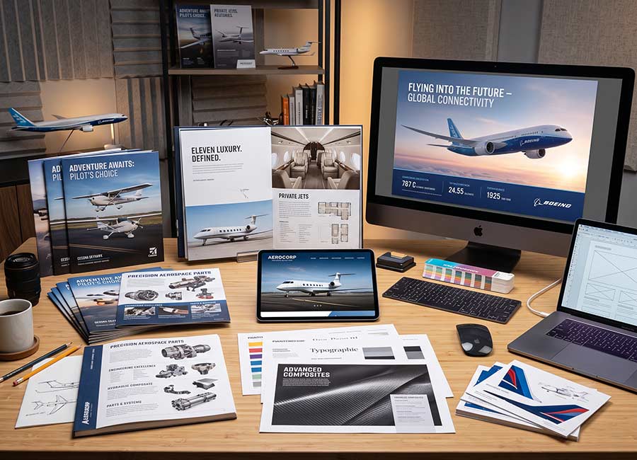 The Design Equation working on aerospace marketing in Los Angeles