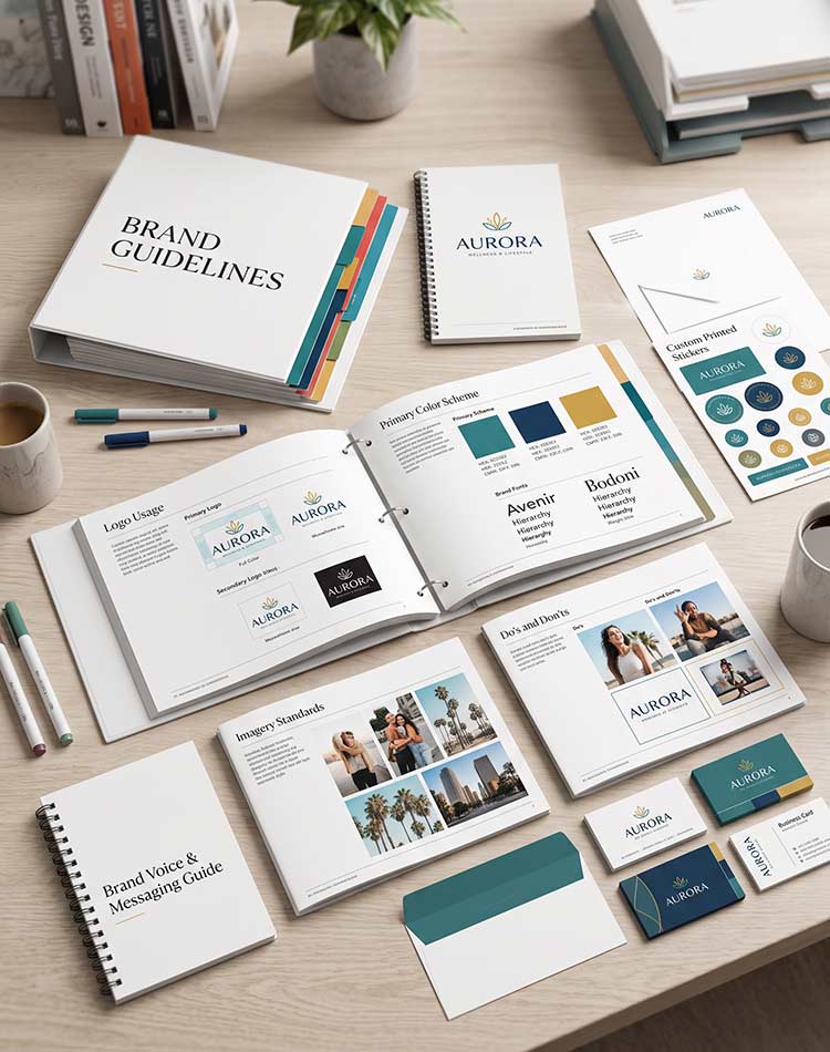Specific brand guideline rules from The Design Equation