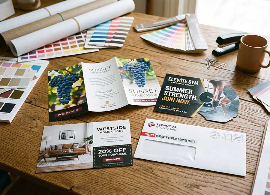 The Design Equation planning a direct mail campaign in Los Angeles
