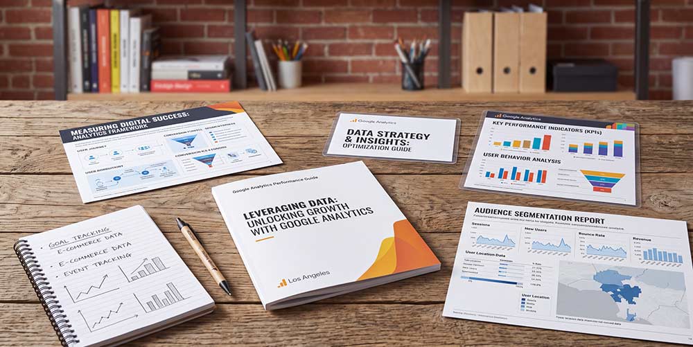Google Analytics setup and monitoring work by The Design Equation in Los Angeles