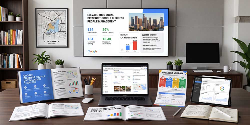 Google Business Profile management work by The Design Equation in Los Angeles