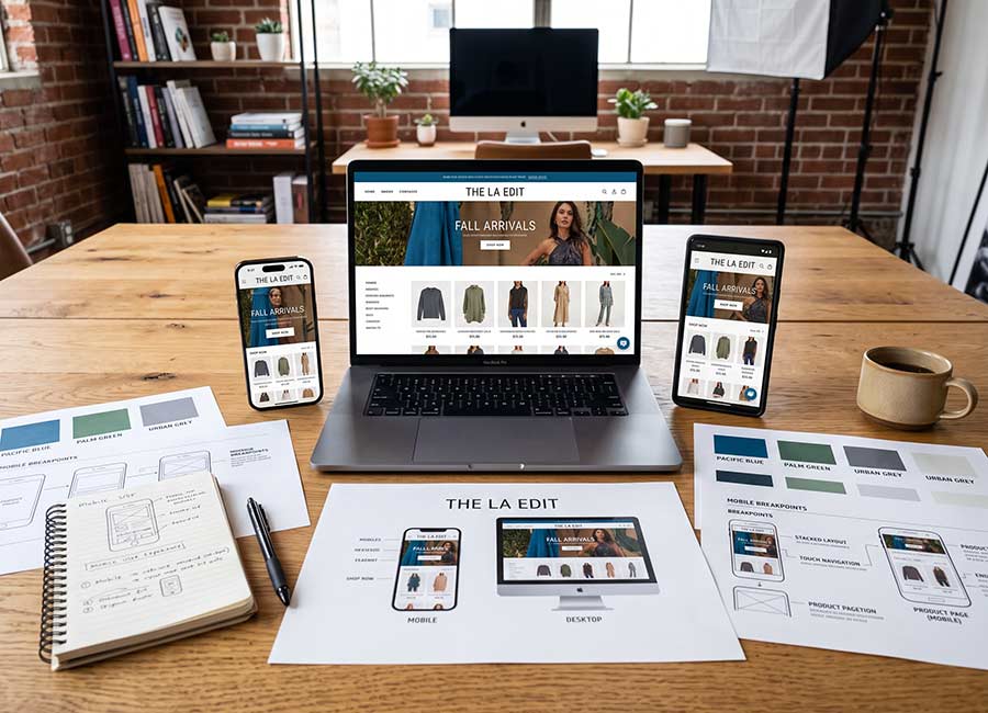 The Design Equation designing a mobile-responsive site in Los Angeles