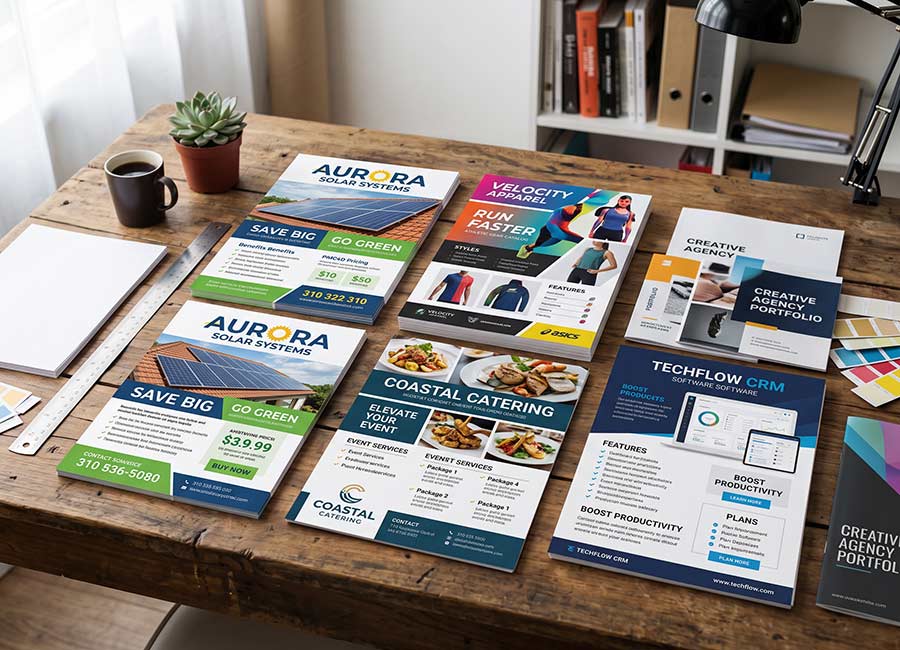 The Design Equation designing a sell sheet in Los Angeles