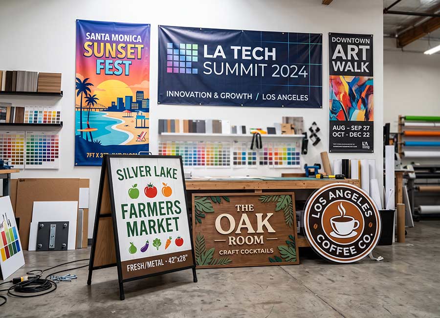 The Design Equation designing signage in Los Angeles