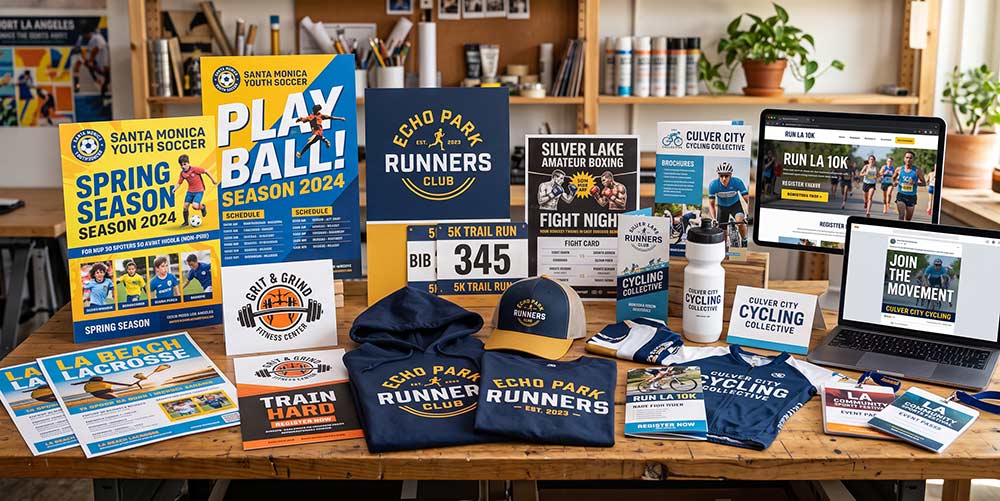 Sports marketing work by The Design Equation in Los Angeles