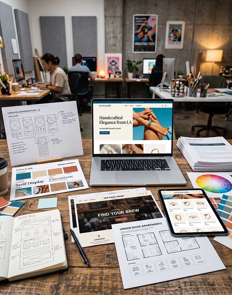 Original website design from The Design Equation