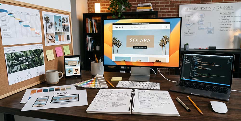 Website development work by The Design Equation in Los Angeles